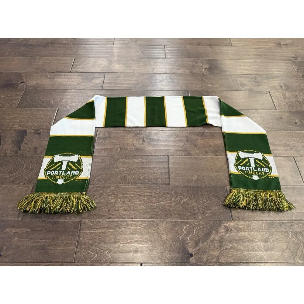Ruffneck Scarves Multicolored Portland Timbers MLS Scarf Size 66x7 100% Acrylic